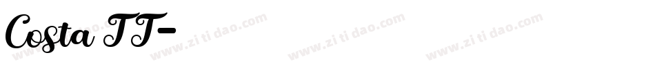 Costa TT字体转换